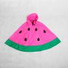 Kids watermelon rain poncho pink zoom