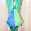 Pastel drawstring backpack green b