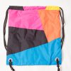 Patchwork Colorful Drawstring Backpack Back Zoom