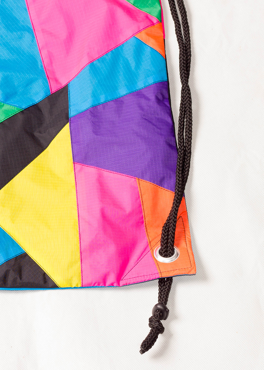 Patchwork Colorful Drawstring Backpack