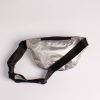 Gold and Silver Patchwork Fanny Pack Black 1