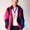 Pink Blue Windbreaker Jacket 3