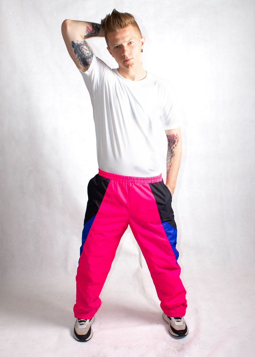 Pink Windbreaker Track Pants